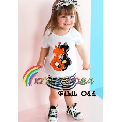 Футболка дитяча для вишивки ФДД-011. Заготовка під вишивку